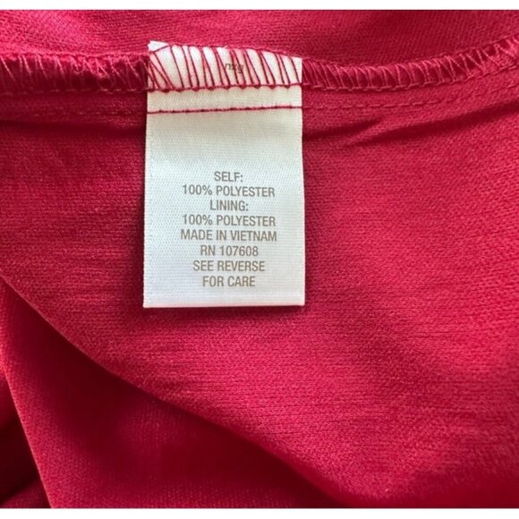 Petite 6 Burgundy Crochet Lace Dress By Established 1962 - Picture 4 of 9